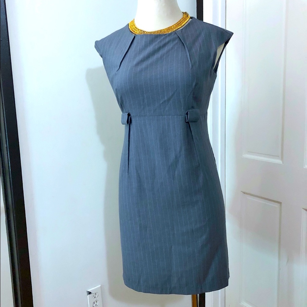AA Studio Pinstripes Sheath Dress